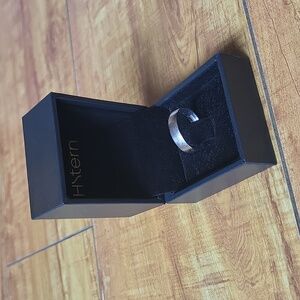 H Stern White Gold Wedding Band Men's